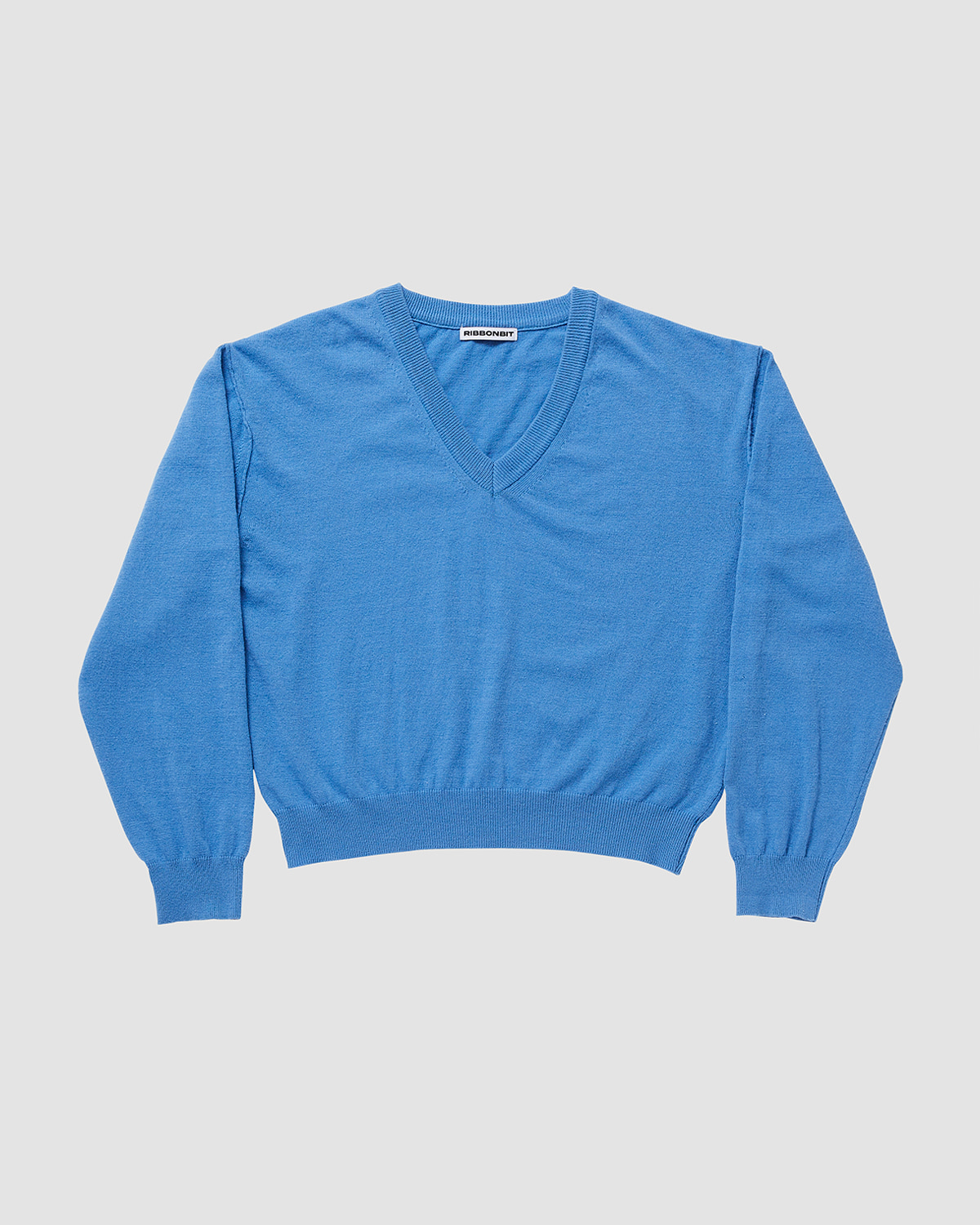 Mia V-neck knit - Blue