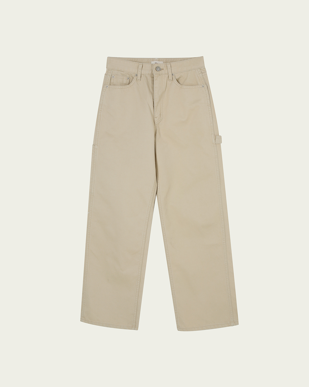Carpenter Cotton Pants - Beige